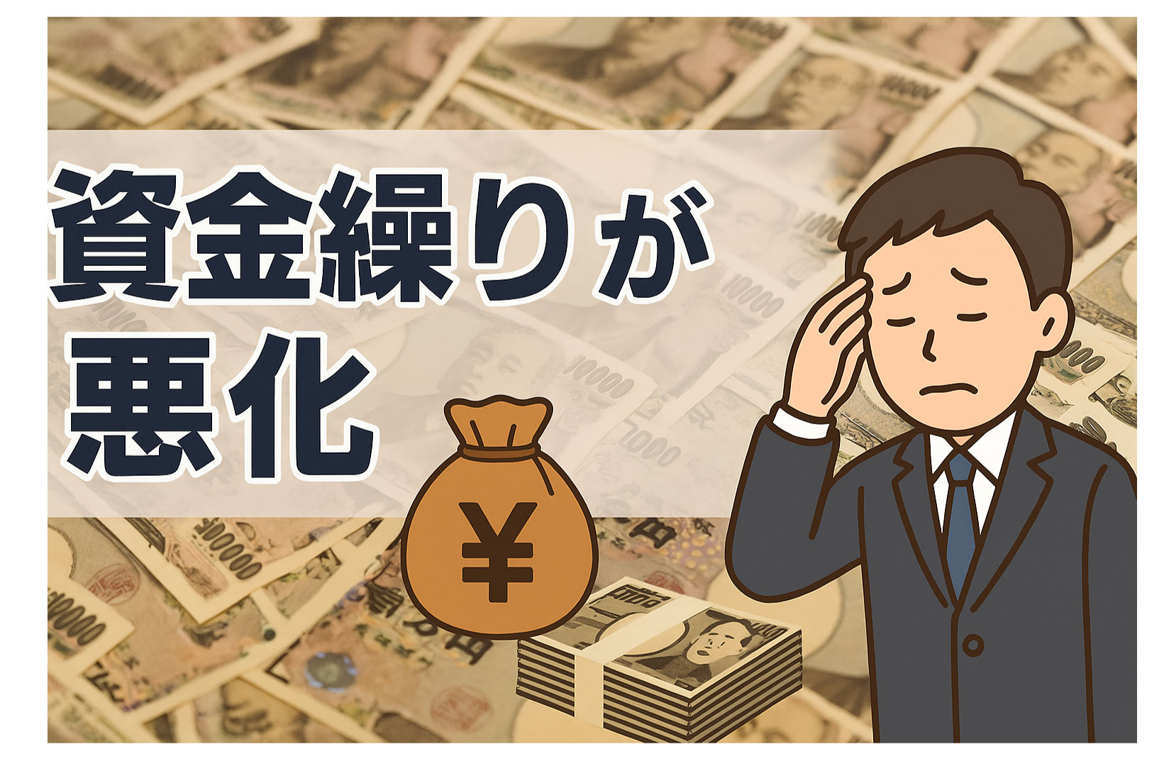 資金繰りが悪化する原因と改善方法