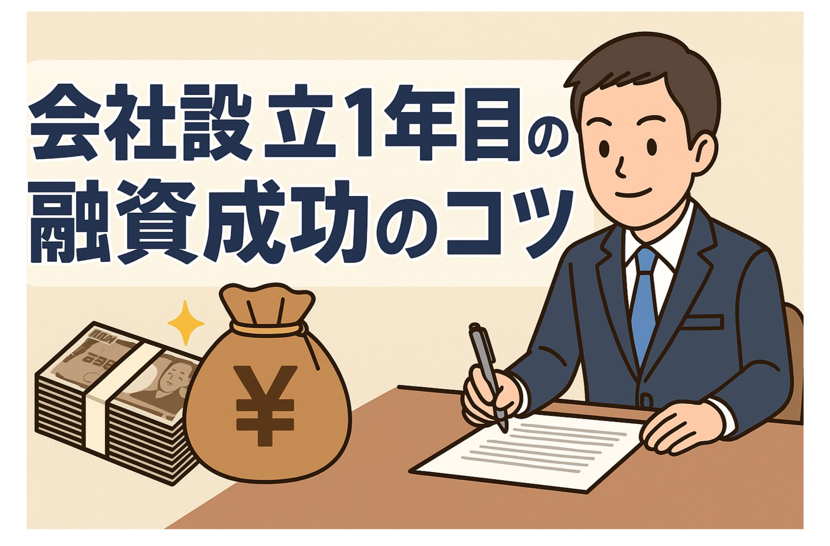 会社設立1年目の融資成功のコツ